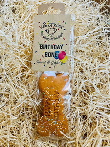 Happy Birthday Biscuit Bone - Grain Free Natural Dog Treats